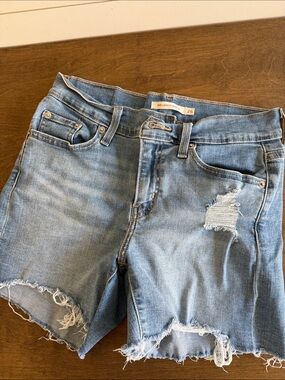Levi's Light Blue Denim Shorts